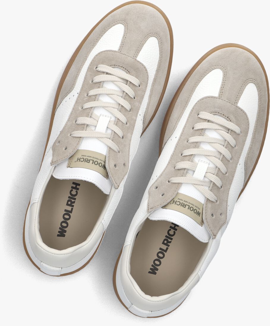 beige woolrich lage sneakers swing court man