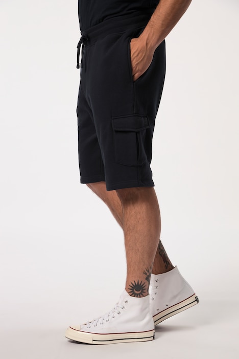 Sweat-Cargobermuda, Elastikbund, Cargotaschen