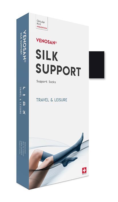 VENOSAN A-D Support Socks M black 1 Paar