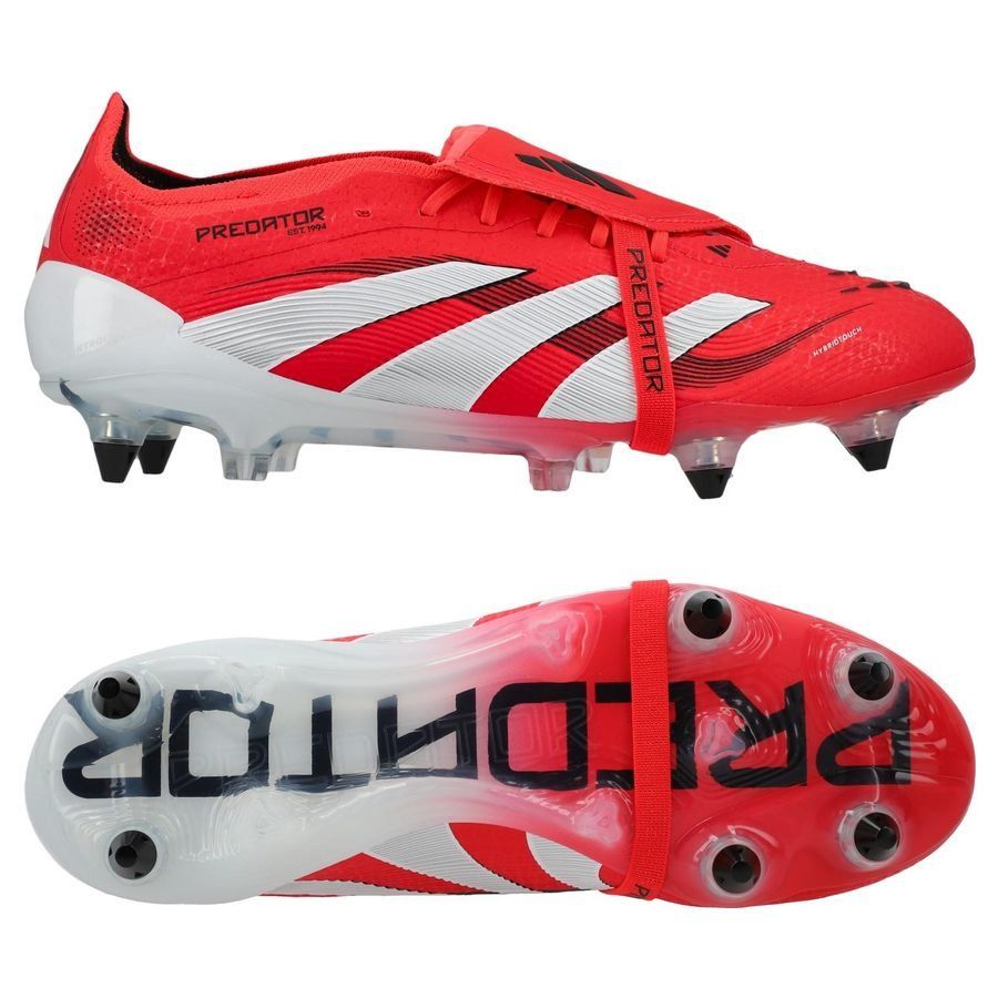 adidas Predator Elite Fold-over Tongue SG Pure Victory - Lucid Red/Blanc/Noir