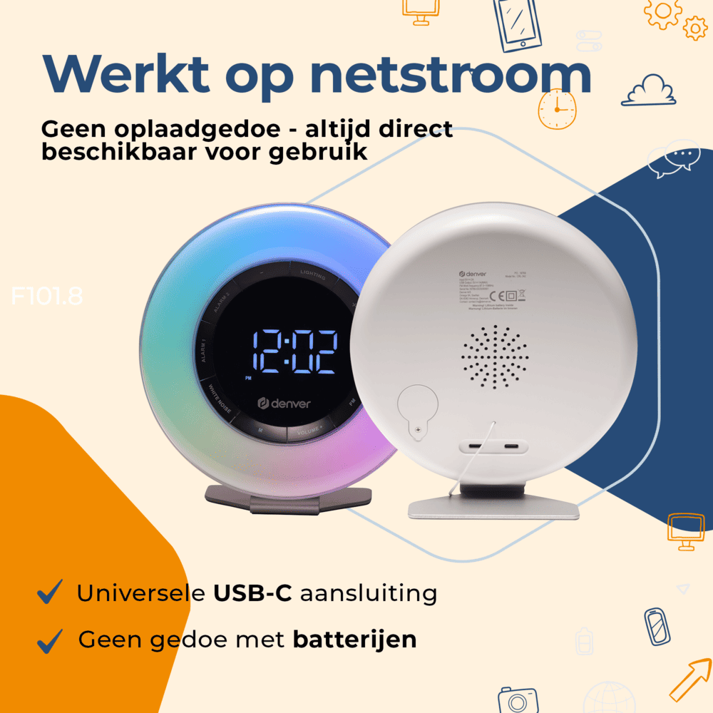 Denver CRL342 Wake Up Light wekkerradio