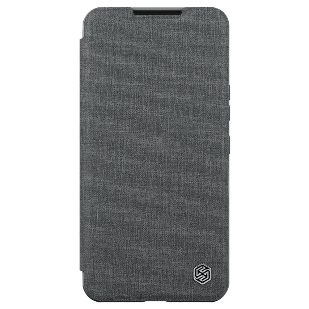 Samsung Galaxy S23 5G Leder Tasche Cam-Slider Kameraschutz - Grau