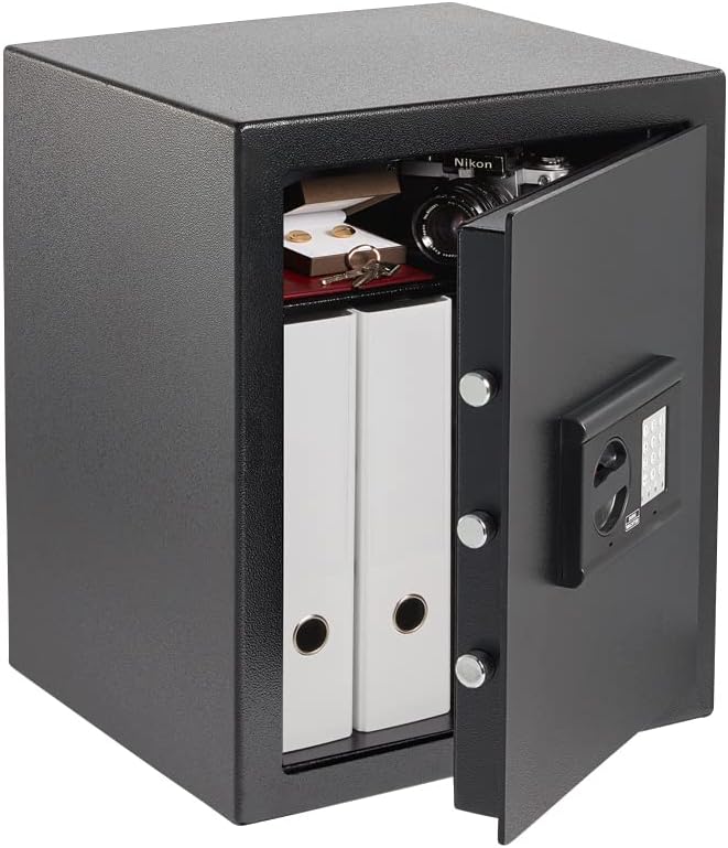 Burg-Wächter Möbeltresor mit elektronischem Zahlenschloss, Home-Safe, Sicherheitsstufe B, Feuerschutz DIN 4102, ECB S-zertifiziert, 45,3 l, 49 kg, H 240 E, Schwarz
