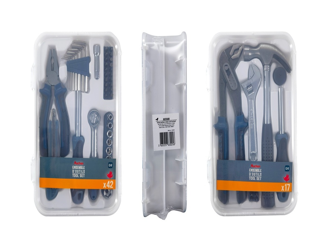 KIT FERRAMENTAS AUCHAN MANUAIS