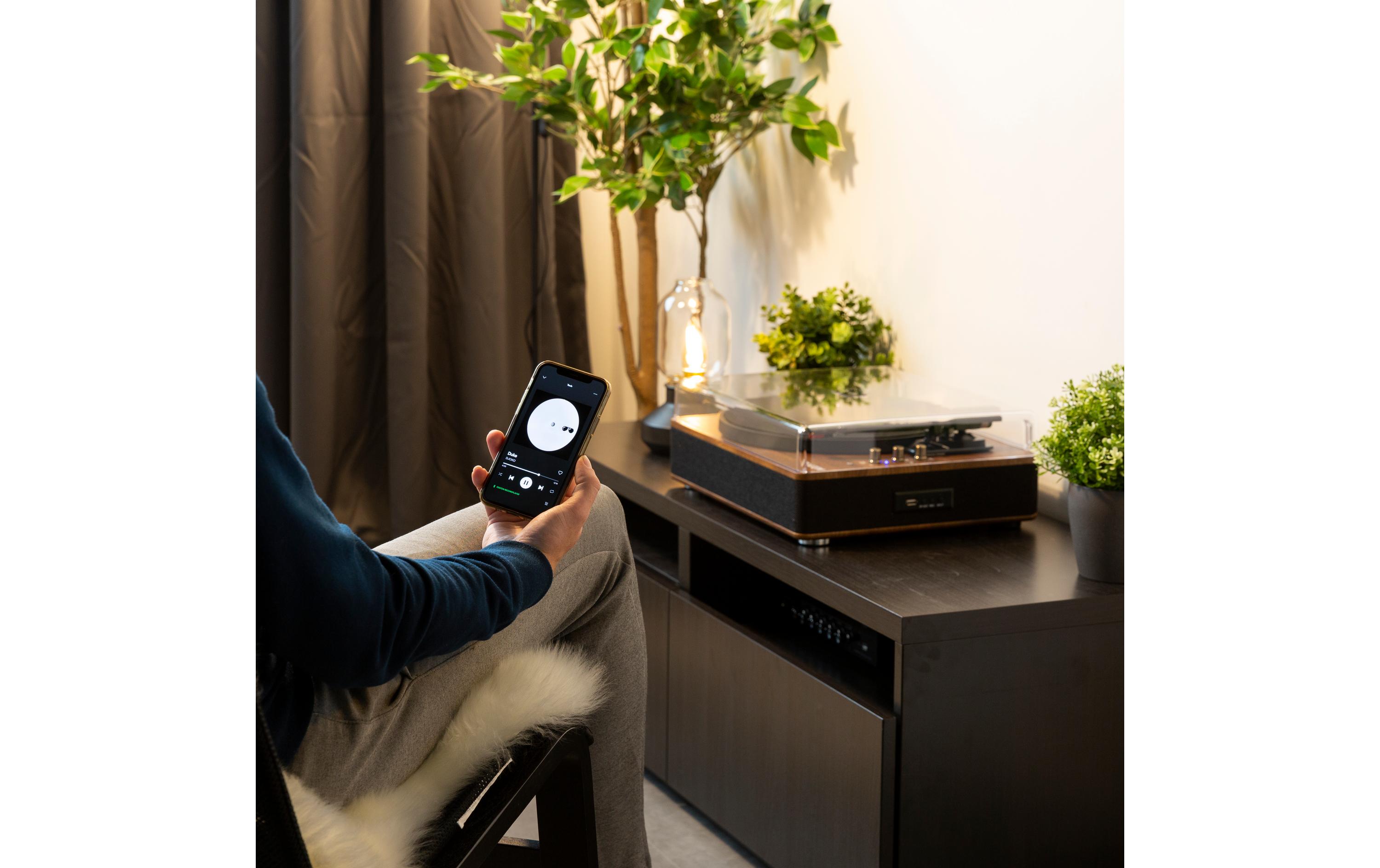 Plattenspieler mit Bluetooth RP162 Braun<br>Retro Plattenspieler mit Bluetooth
