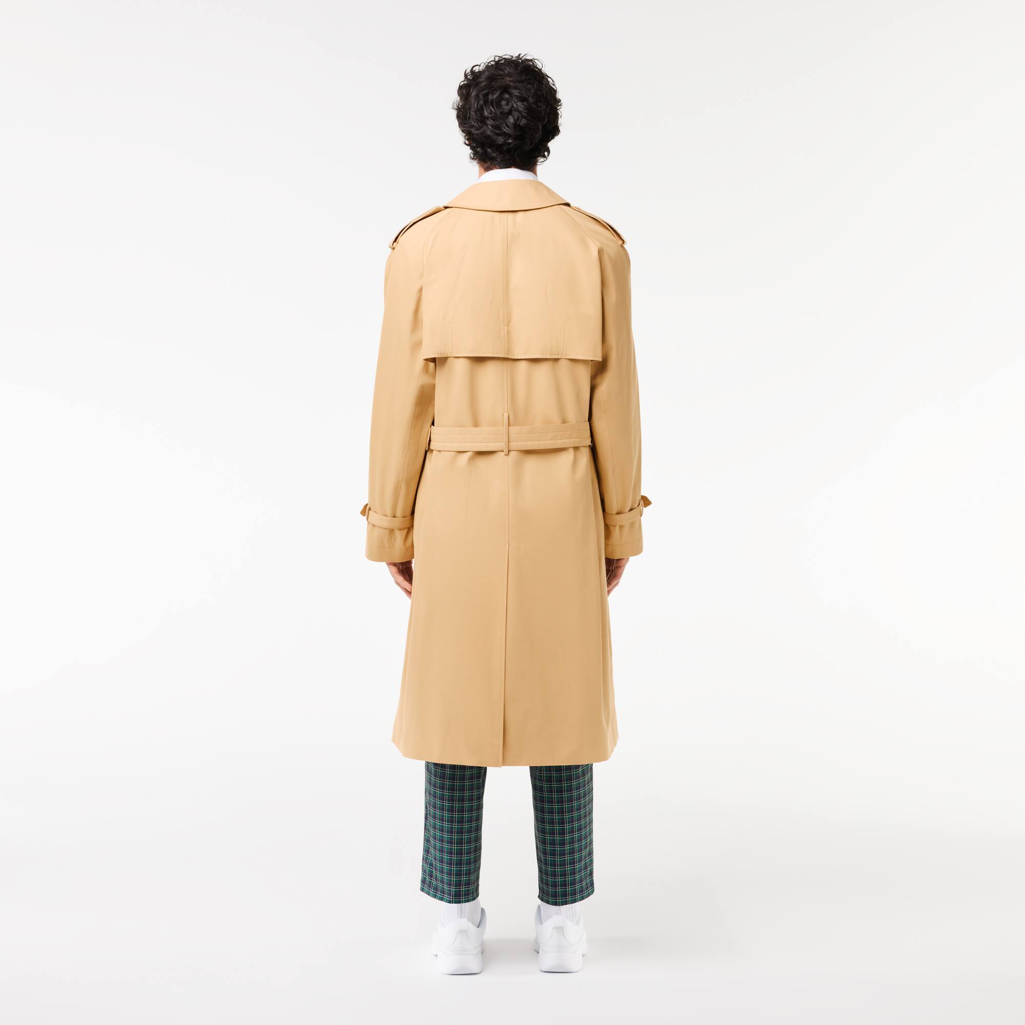 Wasserfester Trenchcoat aus Premium-Baumwolle in Übergröße Jacken & Mäntel - Beige - Lacoste - Herren