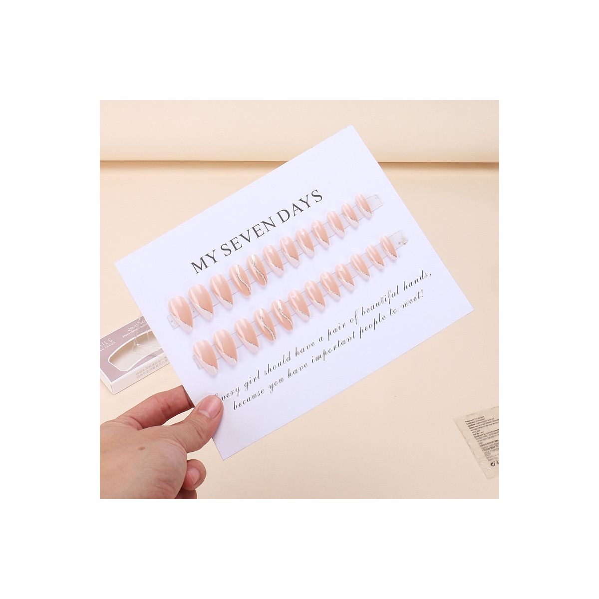 DIY Nails - Komplett sett for enkel påføring Flerfarget