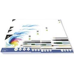 Bloc de papier aquarelle, A2, 12 feuilles
