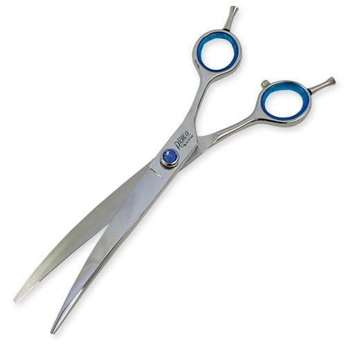 Tesoura curva PLATEA Ib. de 19 cm... 19 e 20 cm. Tesoura curva PLATEA Ibáñez de 19 cm para cães e gatos, para tosa de cães.