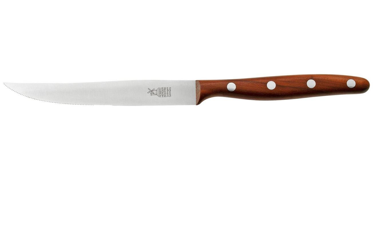 Robert Herder Steak Knife Slim 2007475040000 roestvast staal, pruimenhout, 12 cm