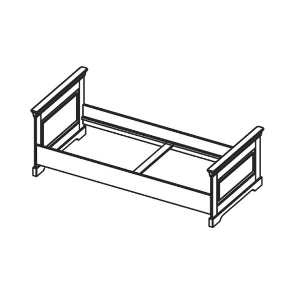 Kidsmill Chateau Kinderkamer Wit | Bed 90 x 200 cm   Bureau