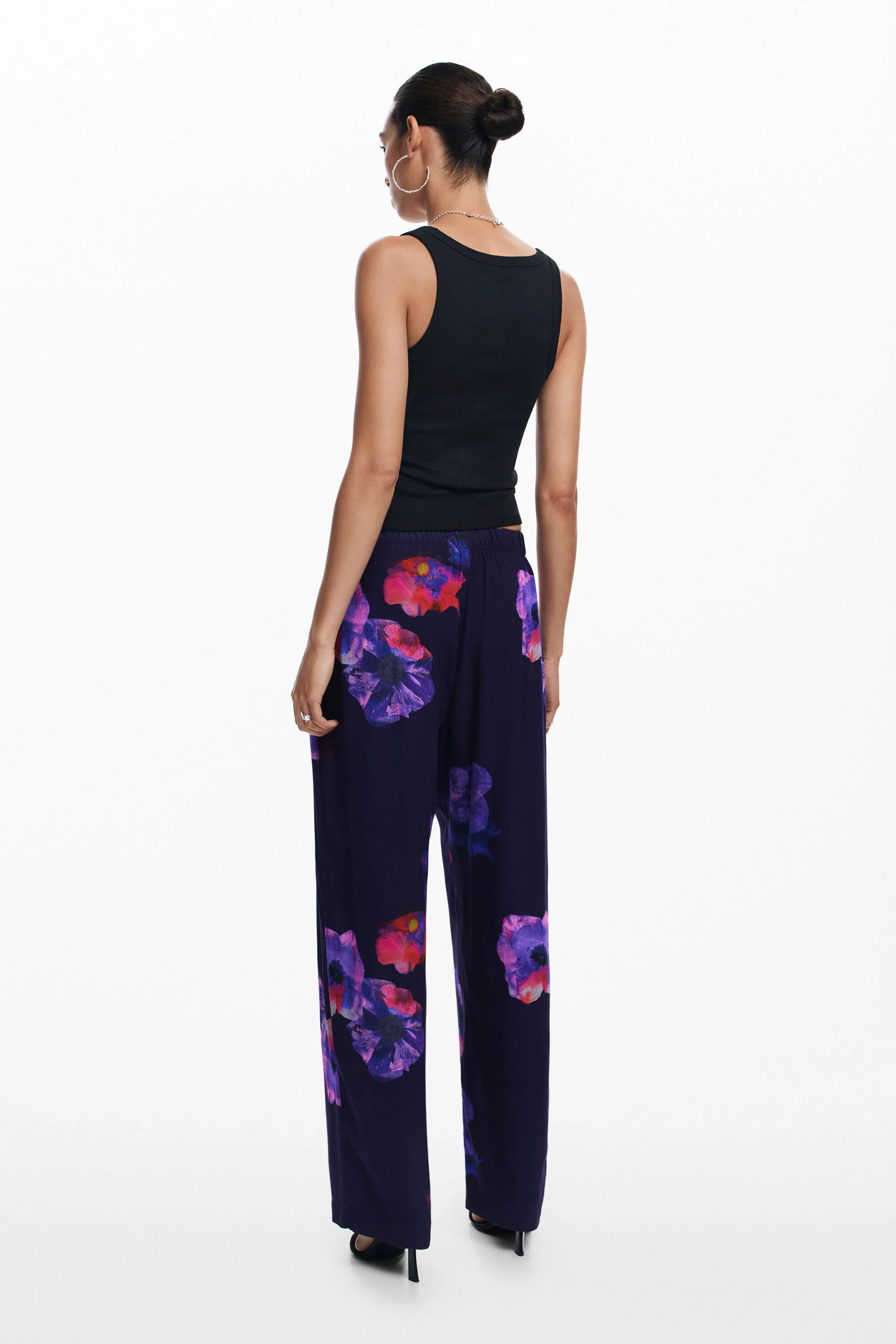 Calça fluido flores