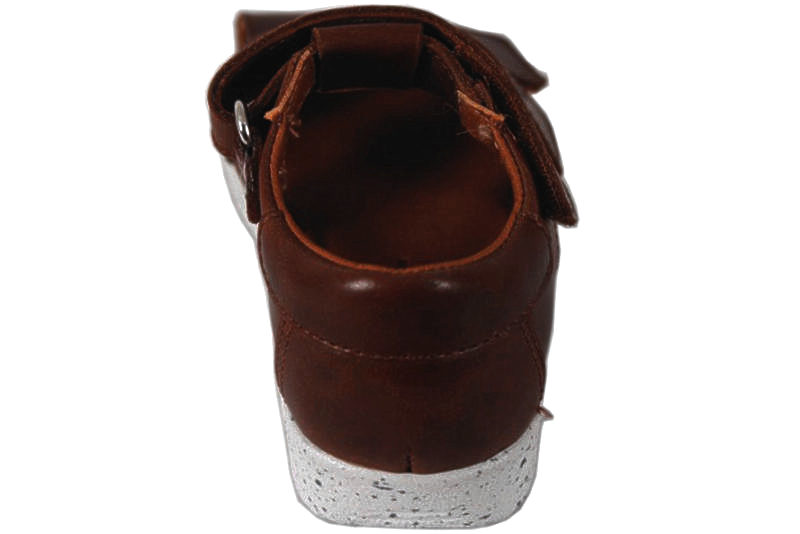 NATURE BIRK BRUN SANDAL I GLAT SKIND MED LUKKET TÅ