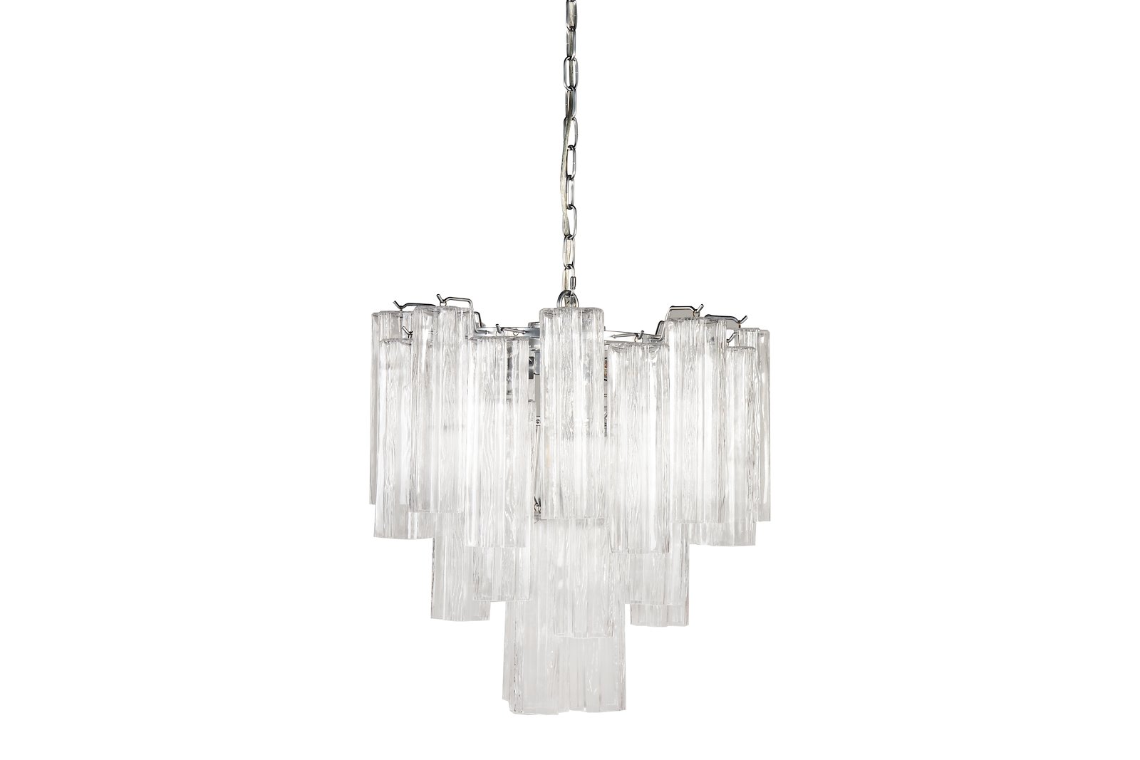 Praha lysekrone Klart glass, Ø:45cm. 4xE14 Max 28W