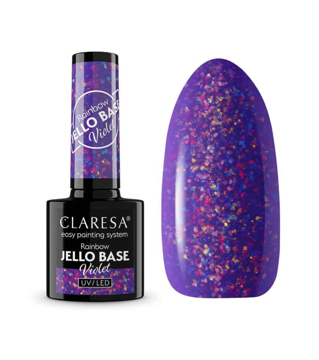 Claresa - *Rainbow Jello Base* - Esmalte semipermanente - Violet