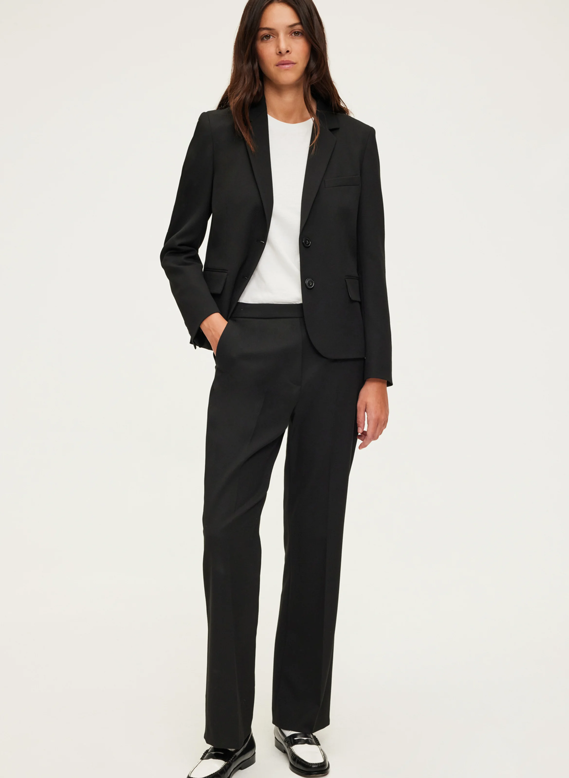 NIHAL - Pantalon droit| Noir