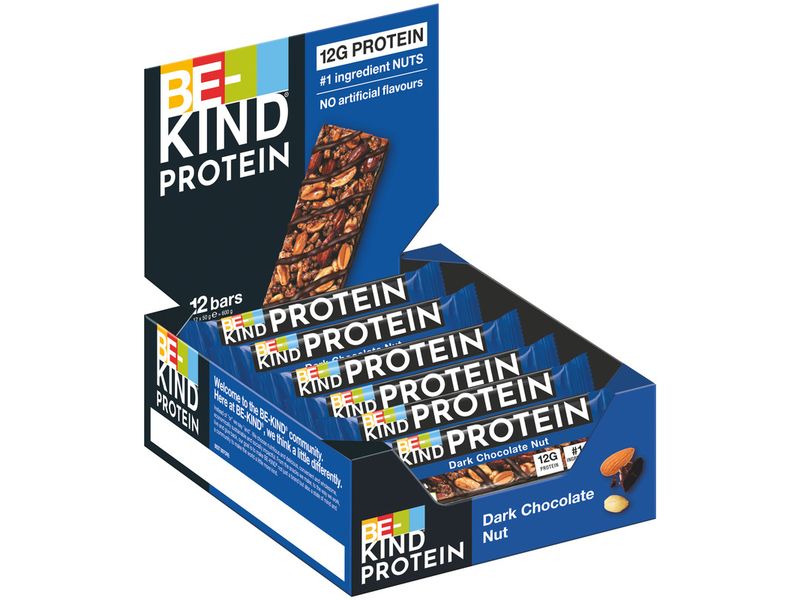 BE-KIND Riegel Protein Dark Chocolate Nut 12 x 50 g Intensive Dunkle Schokolade trifft auf nussigen Genuss