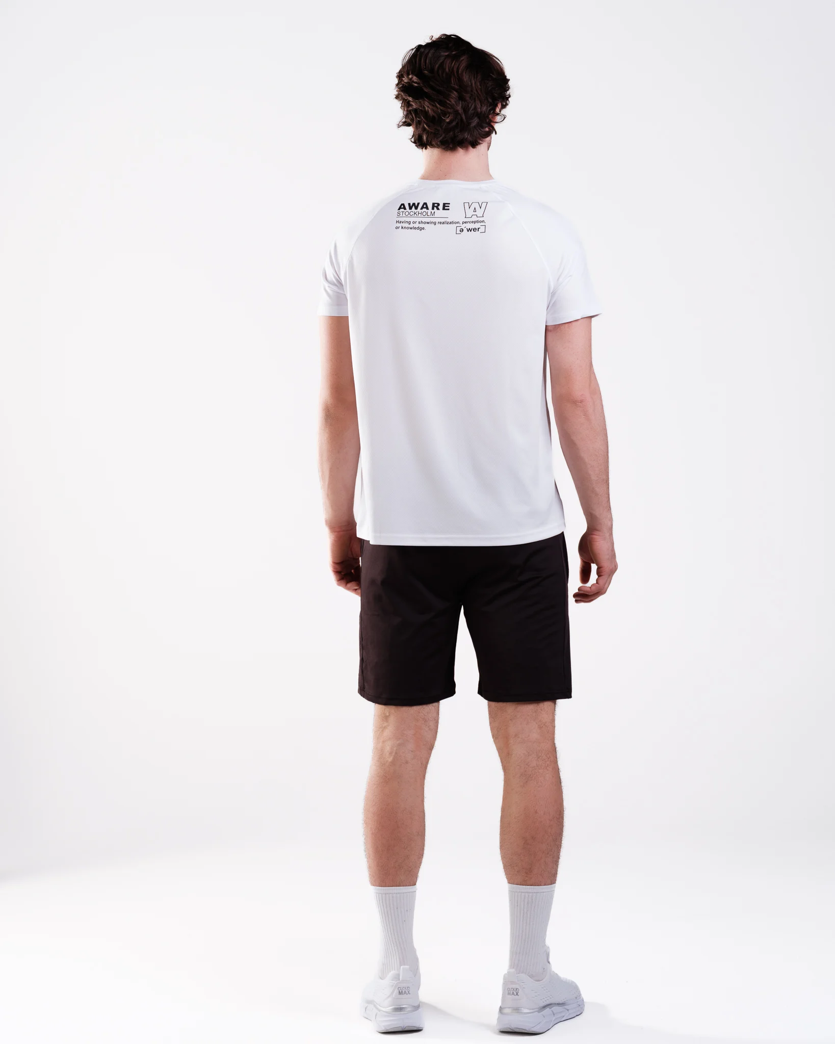 AWARE Performance Tee White