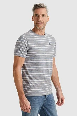 Vanguard T-Shirt Strepen Grijs Blauw VTSS2403514-5038 kopen