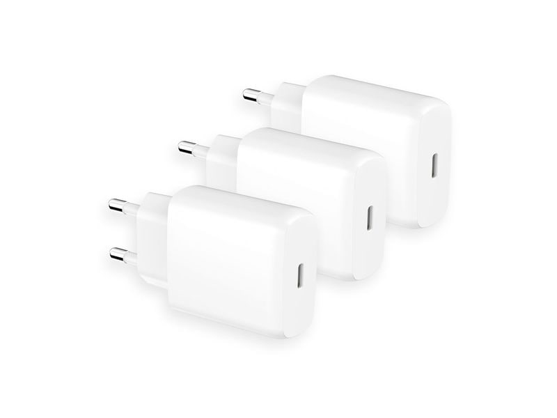 LMP USB-C Power Adapter 20 W 3 Stück Smartphone – Tablet – In-Ear-Kopfhörer