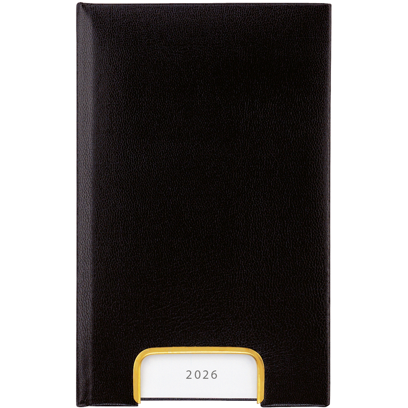 Biella Agenda 2026 Disponent, 1 Tag / Seite/Sa + So auf 1 Seite, schwarz
