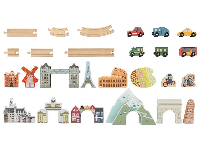Houten treinset