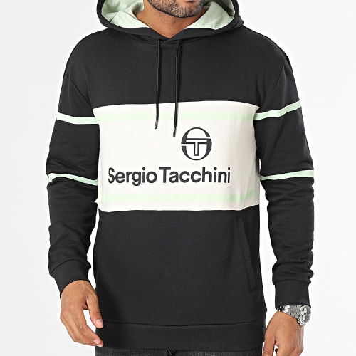Sweat Capuche 40385 Leanna Noir Blanc