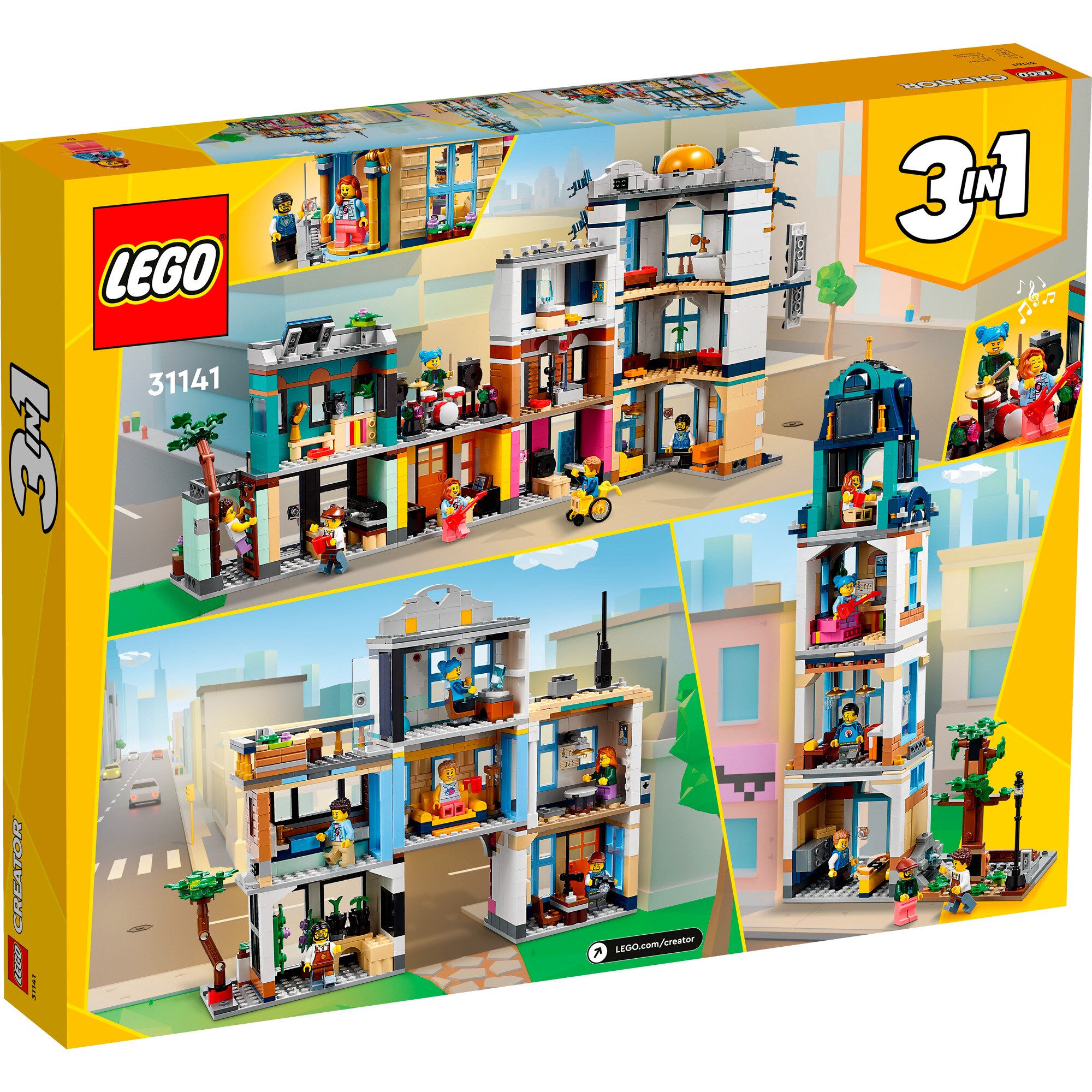 LEGO Konstruktionsspielzeug Creator 3-in-1 Hauptstraße