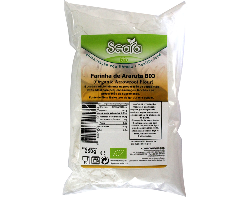 FARINHA SEARA ARARUTA BIO 250G
