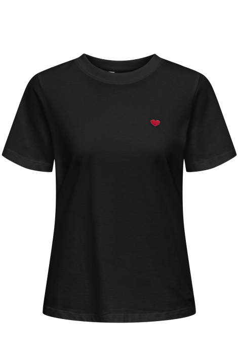 Jacqueline de Yong zwarte dames t-shirt