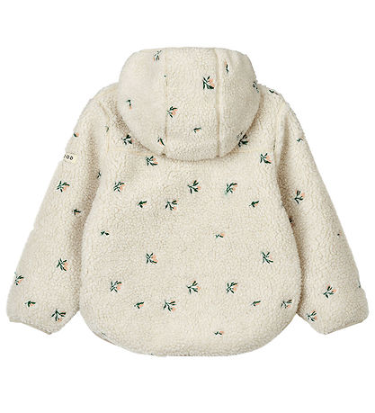 Liewood Fleecejakke - Mara - Peach/Sandy Embroidery
