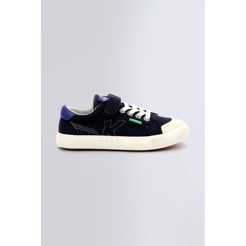 Kickgoldi Marine BASKETS BASSES Textile Fille