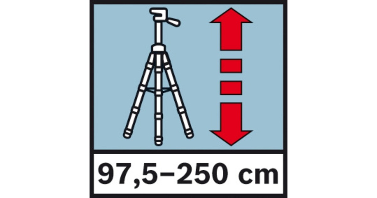 BoschBT 250 Professional Bouwstatief statieven en statief accessoires  (Zilver/blauw)