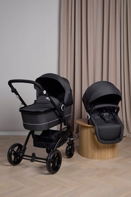 Beemoo Move Duo Duovogn Inkl. Cybex Aton B2 Babybilstol & Base, Asphalt/Volcano Black