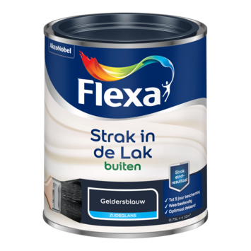Flexa Strak in de Lak buitenlak zijdeglans geldersblauw 750 ml