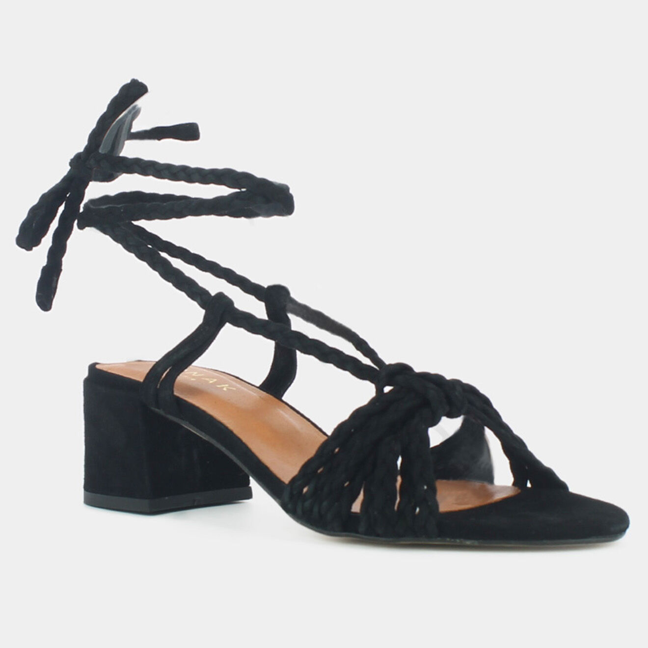 Jonak Sandales en Velours de Cuir Archimede noires