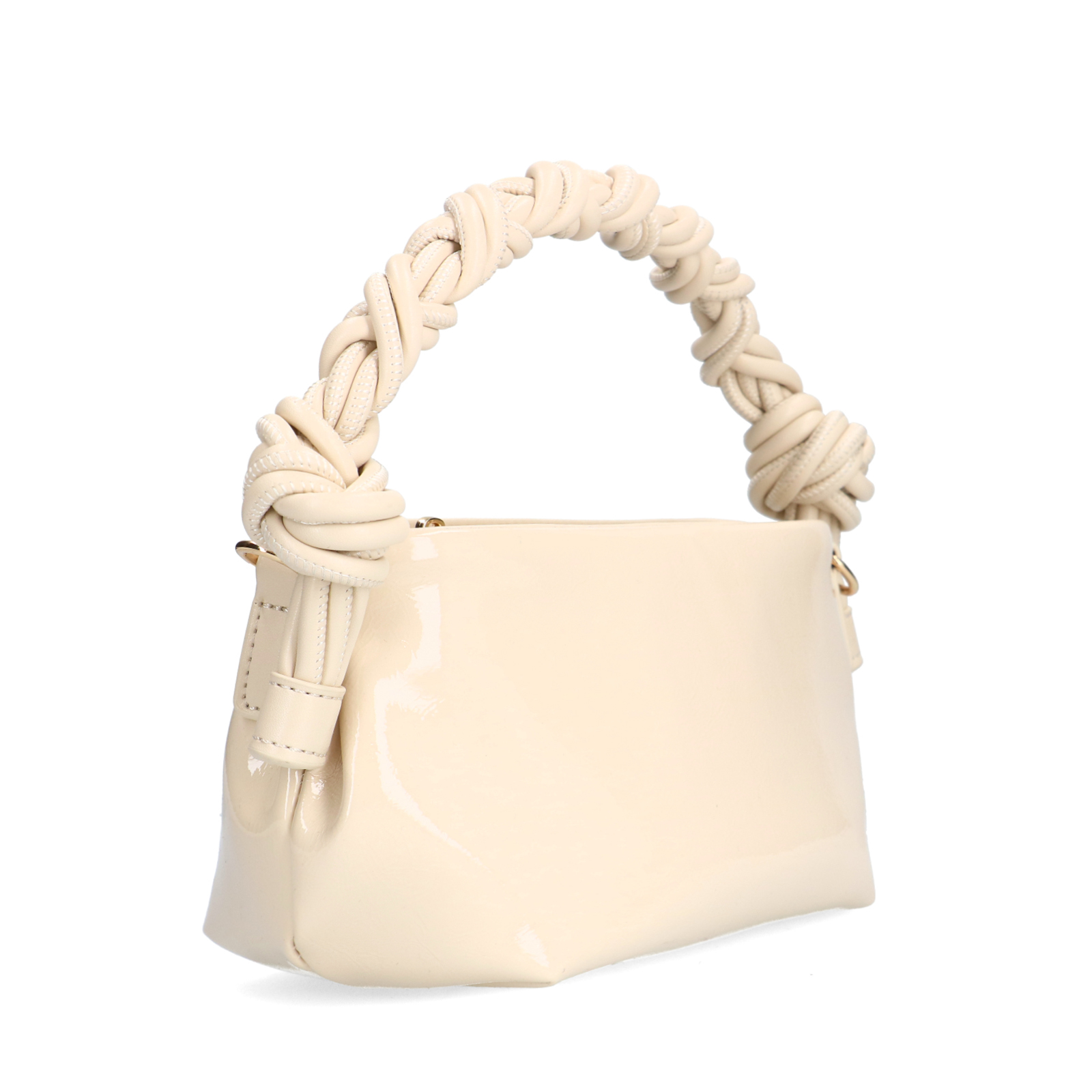 Off white lak handtas