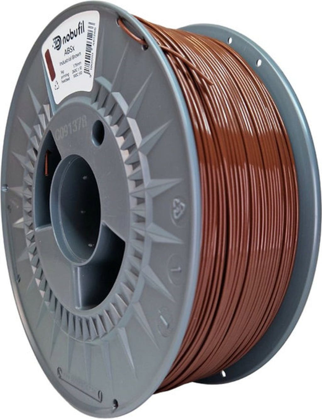 Nobufil  ABSx Industrial Brown, 1,75 mm / 1000 g    ABS Filament aus recycelten Kunststoffen
