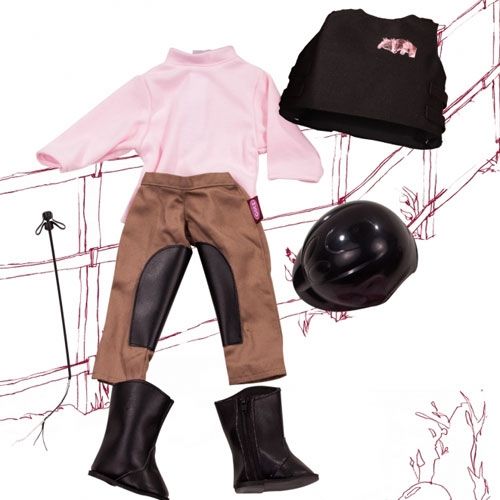 Götz 7-delig poppenpaardrij set - xl