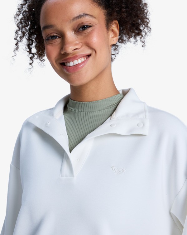 Rise & Vibe Sweet Polaire de sport Blanc Femme