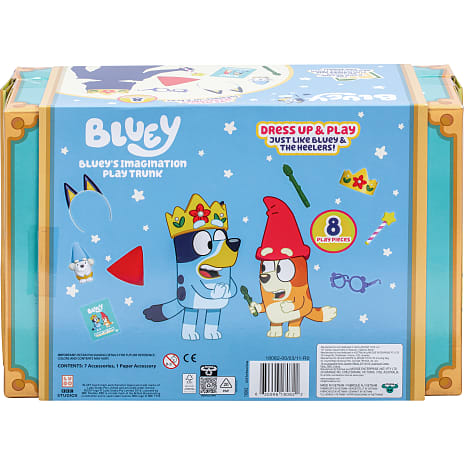 Bluey kuffert m. udklædningsudstyr -7dele