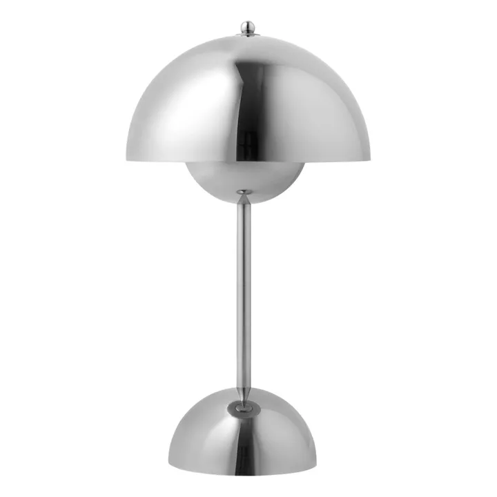 & Tradition Lampe à poser portative Flowerpot VP9, Verner Panton | Chromé
