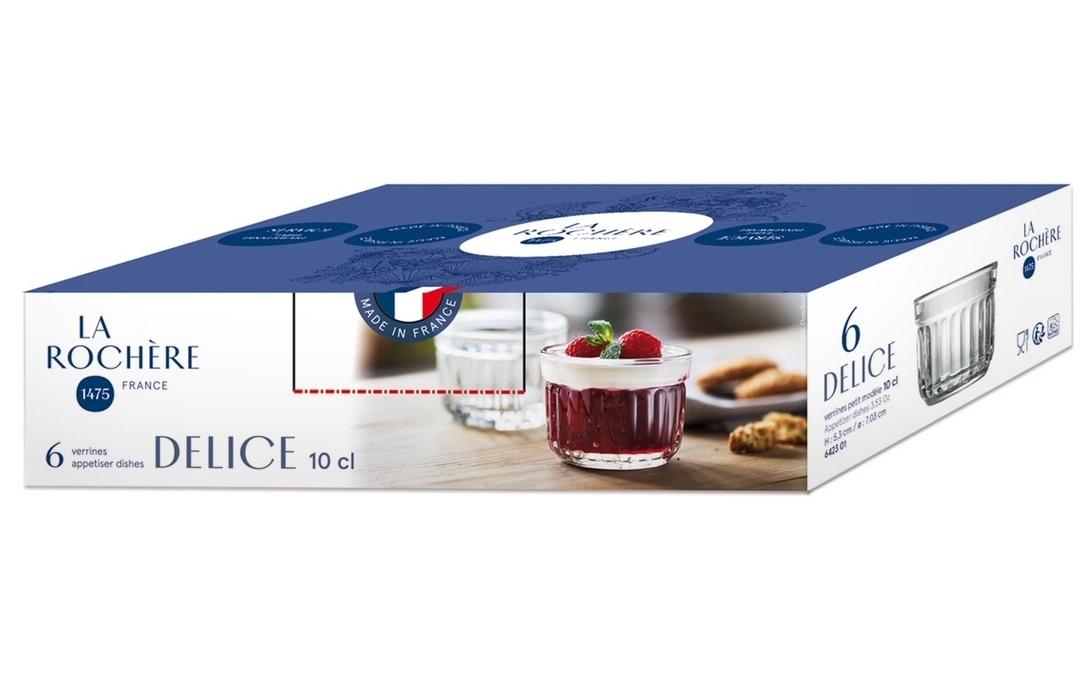 Dessert-Schale Delice 100 ml, 6 Stück, TransparentSchälchen Set