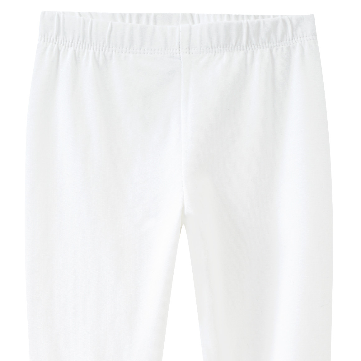 Topolino Mädchen Leggings unifarben weiss
