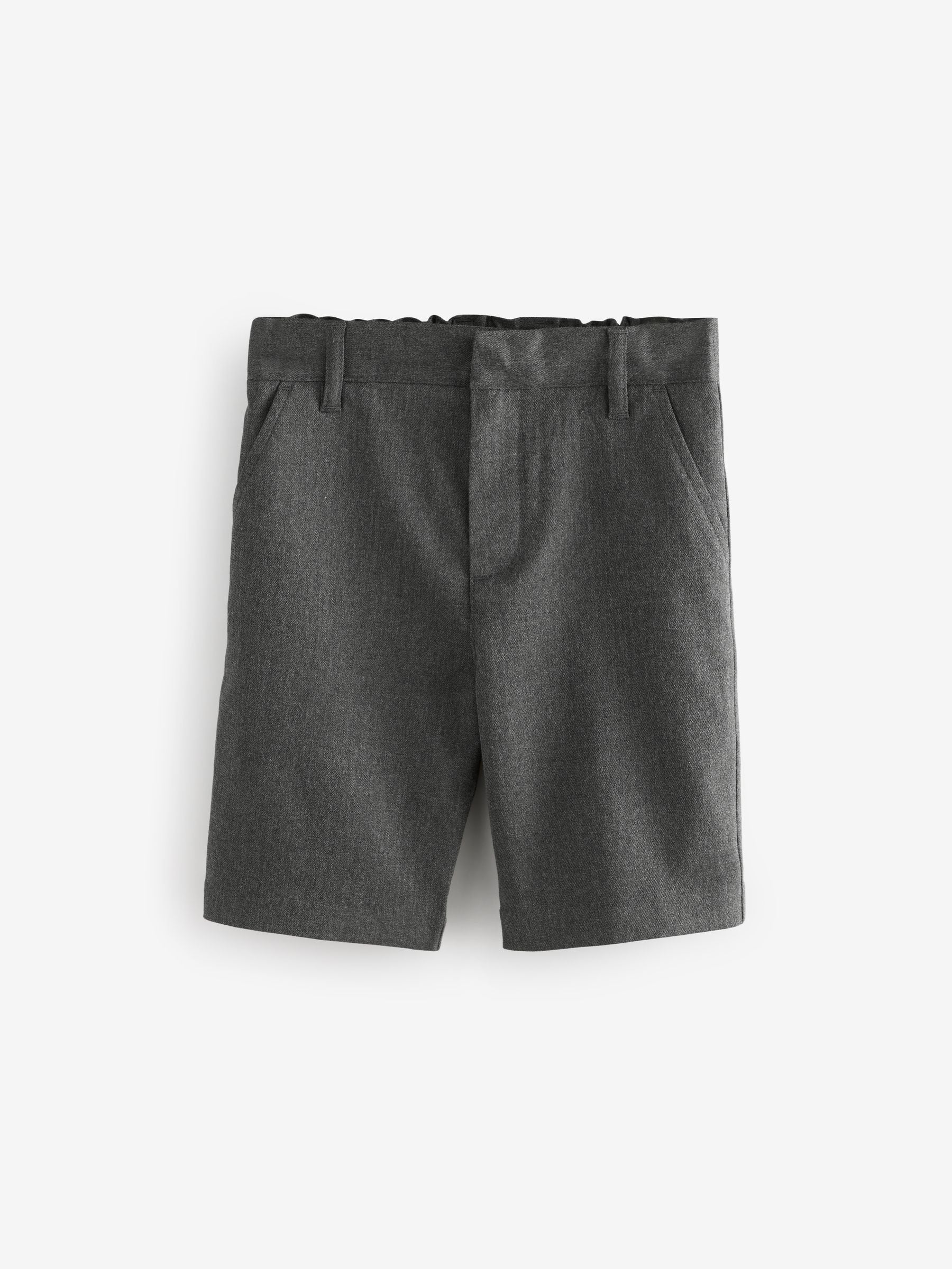 Grijs - Clarks Regular Boys Fastening School Shorts 2 Pack