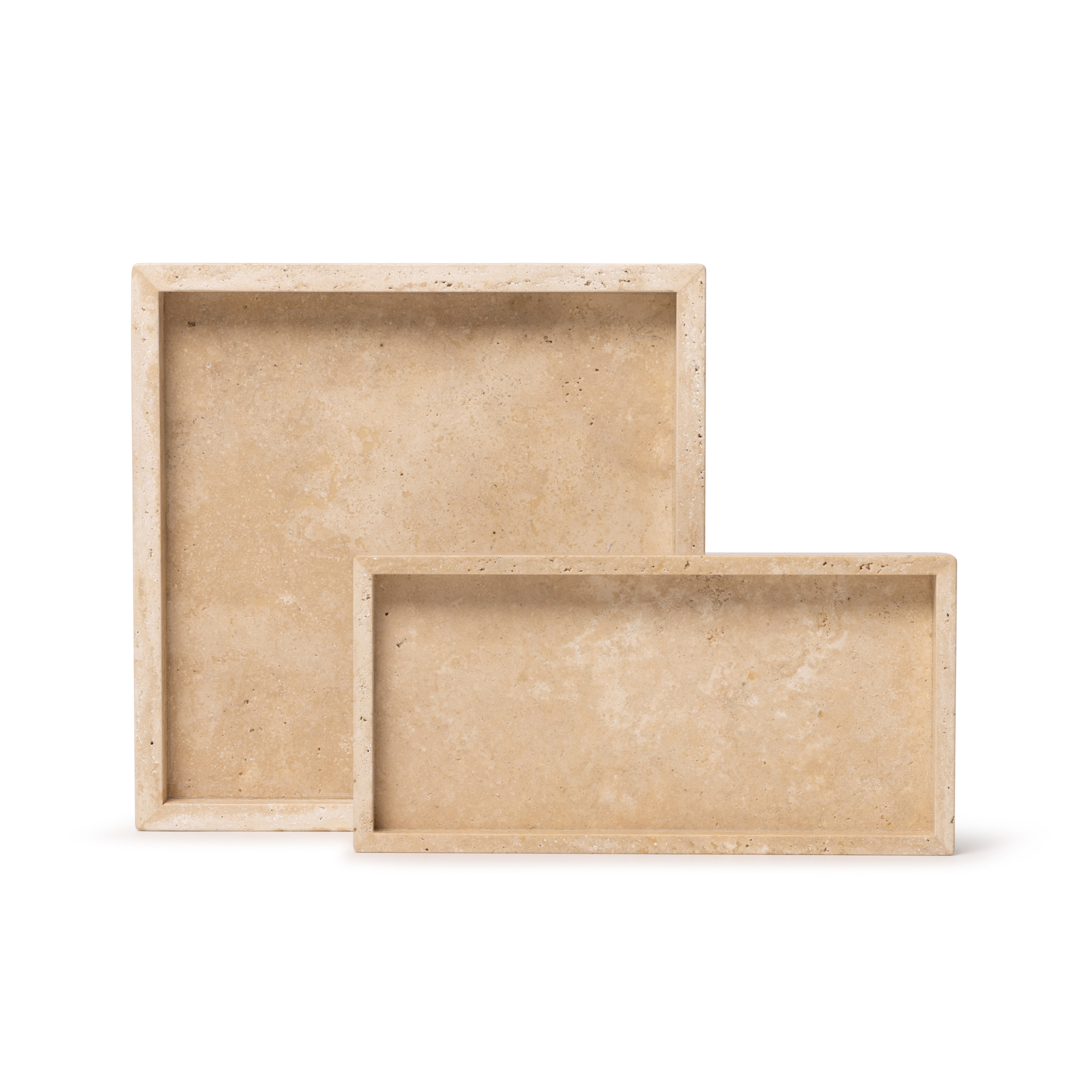 Travertine dienblad 30x30cm