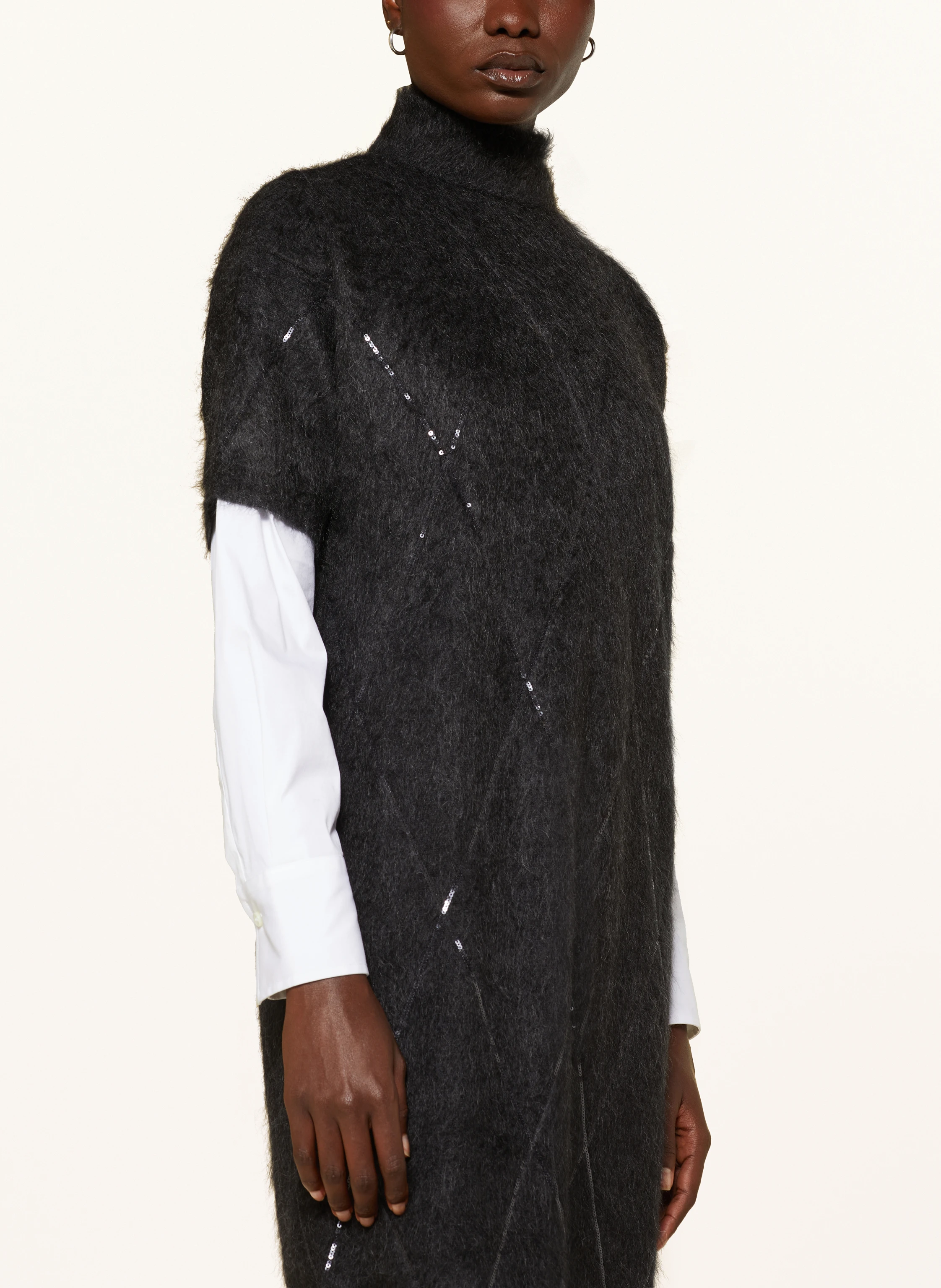 BRUNELLO CUCINELLI Strickkleid mit Pailletten