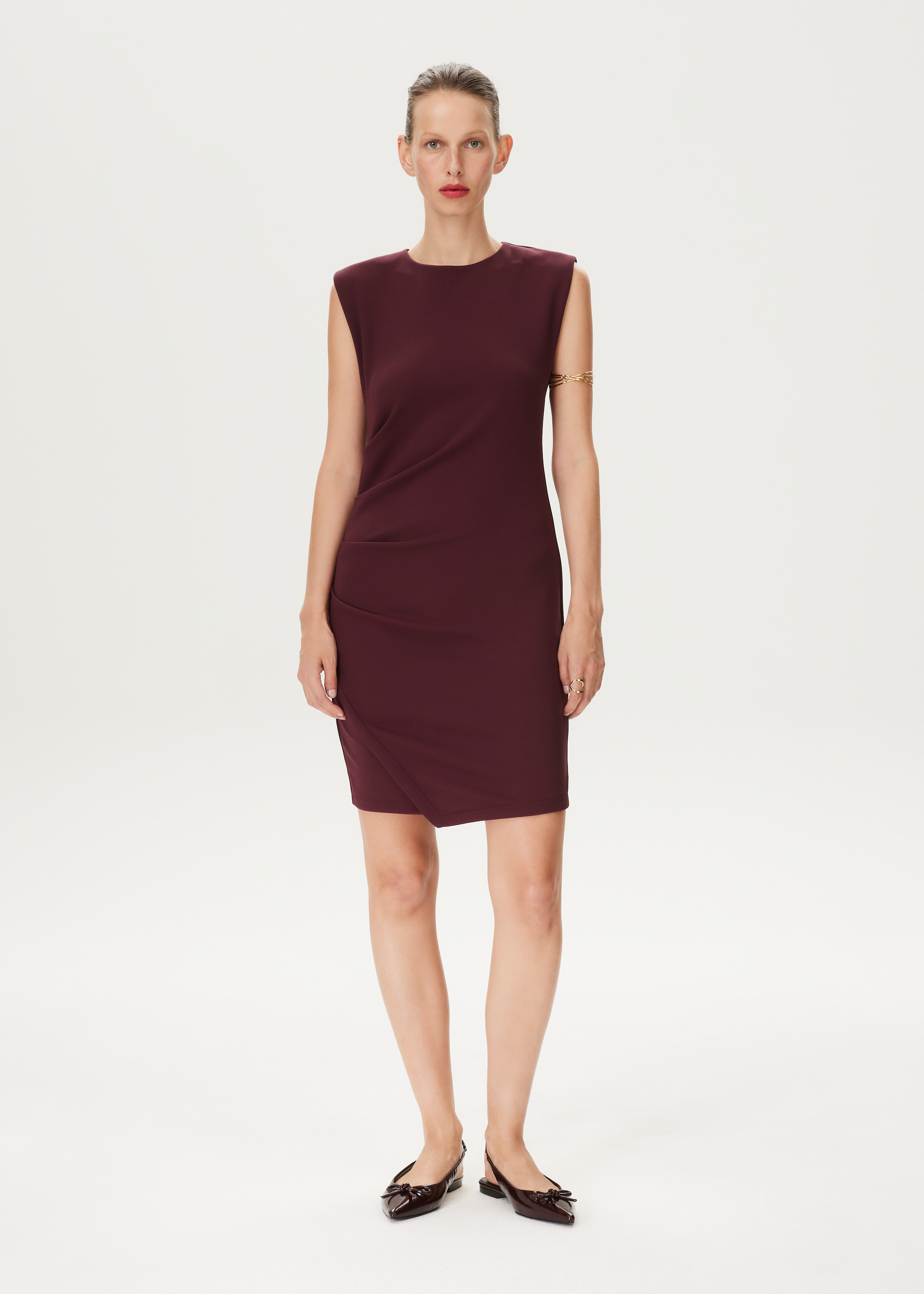 Mini jurk met plooidetails