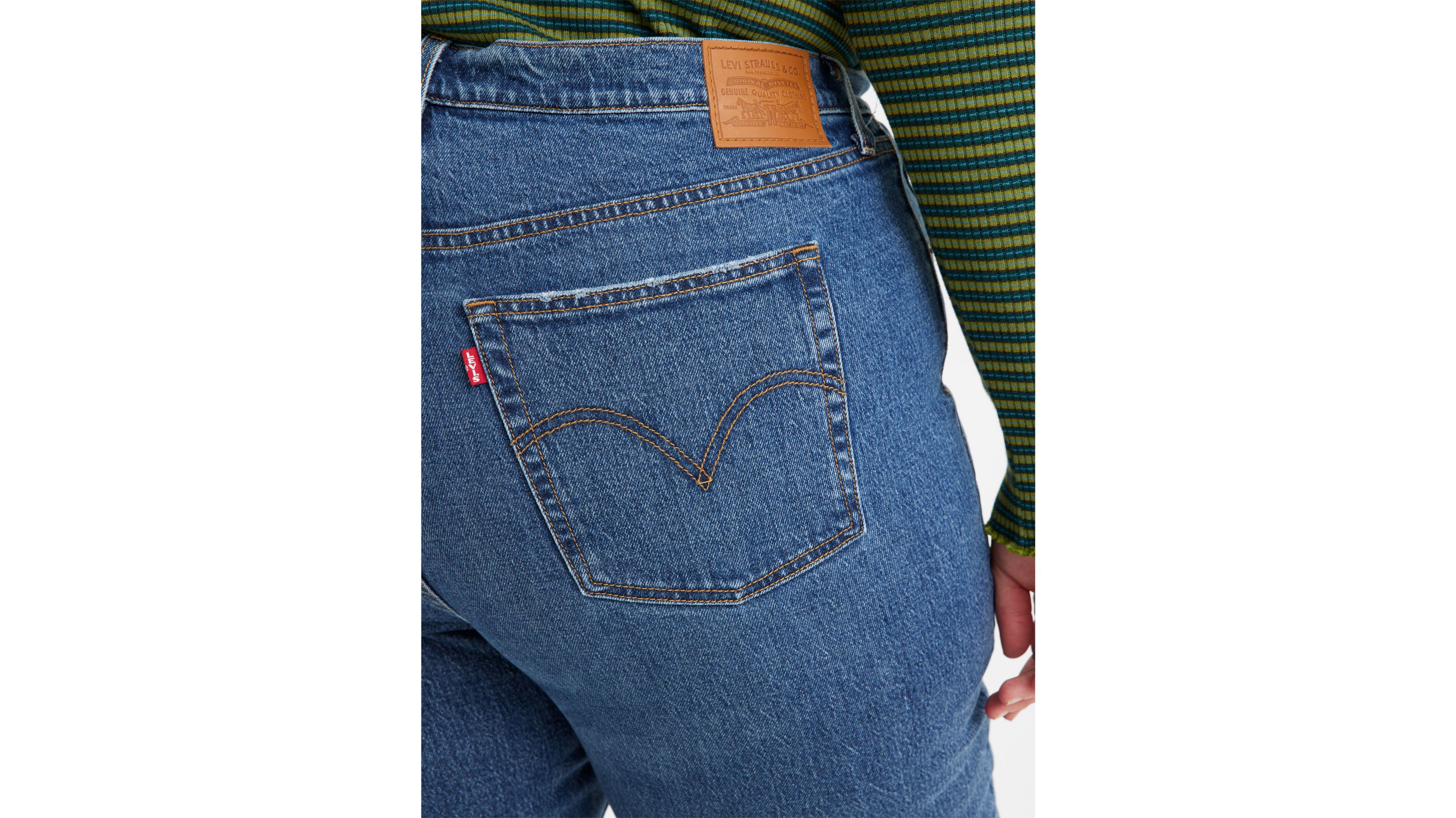 Jean Ribcage droit cheville (grandes tailles) - Dark Indigo Worn In - Bleu