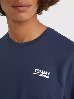 Camiseta de algodão orgânico com logotipo